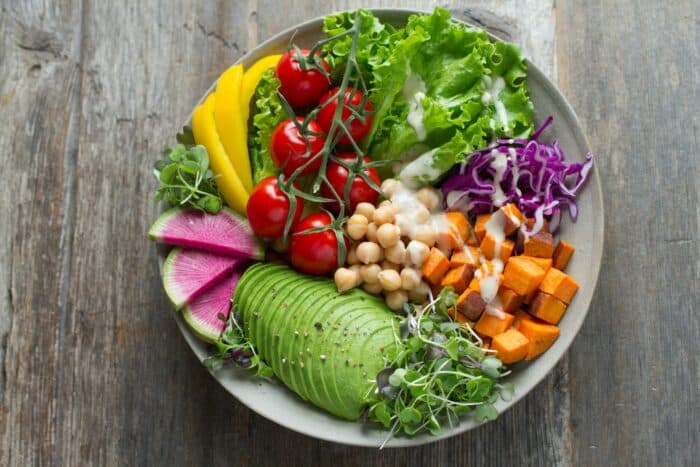 bowl of healthy vegetables