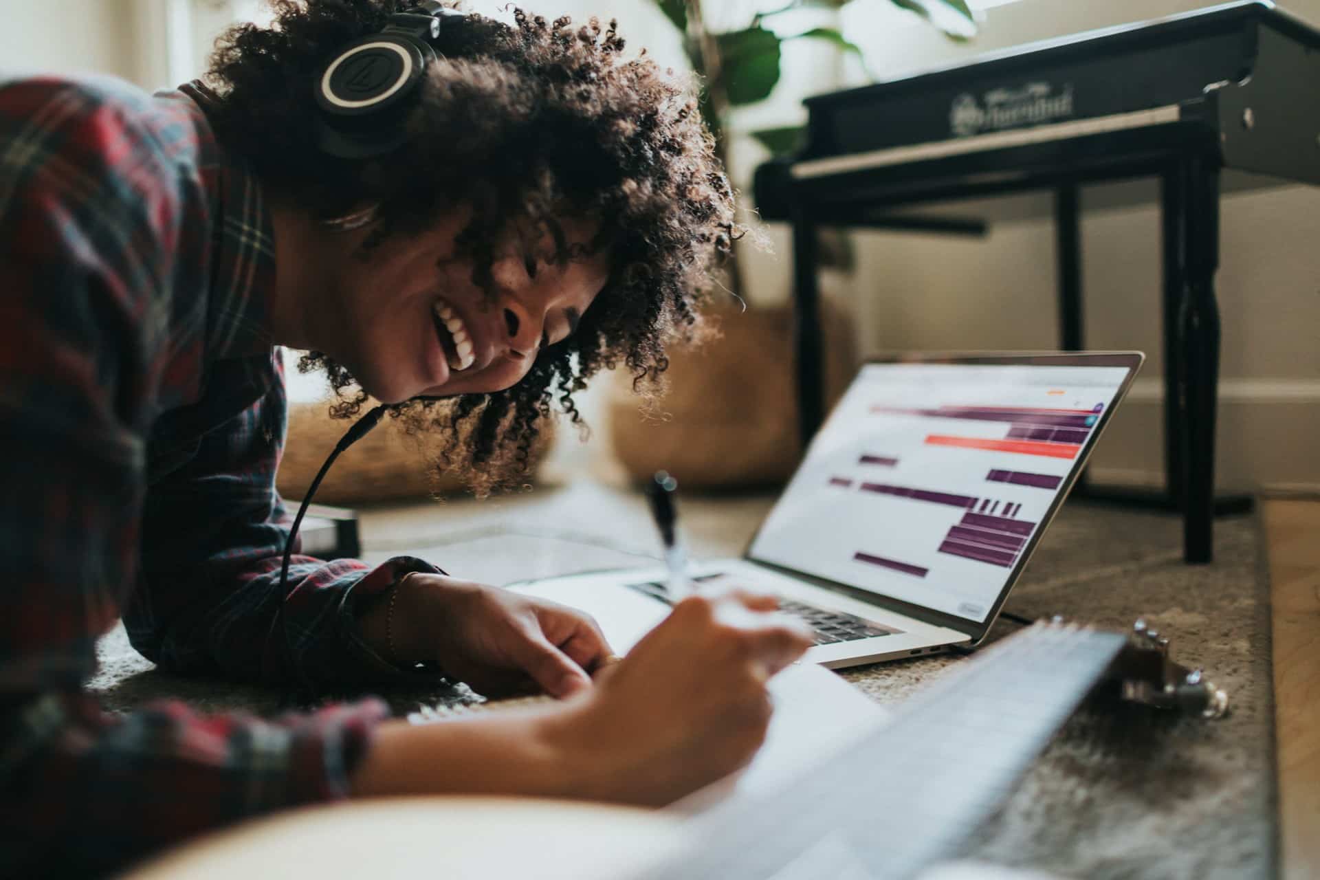 Put on some music, bake something from scratch, or revisit a hobby you loved as a kid. It makes you smile, and smiling is good for your health