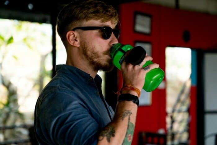 Water alone isn't enough after sweating heavily because you're losing minerals along with fluid. Drink electrolytes to stay hydrated.